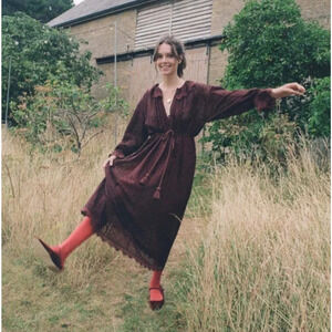 NWT Dôen Persephone Dress in Antique Walnut Size XS